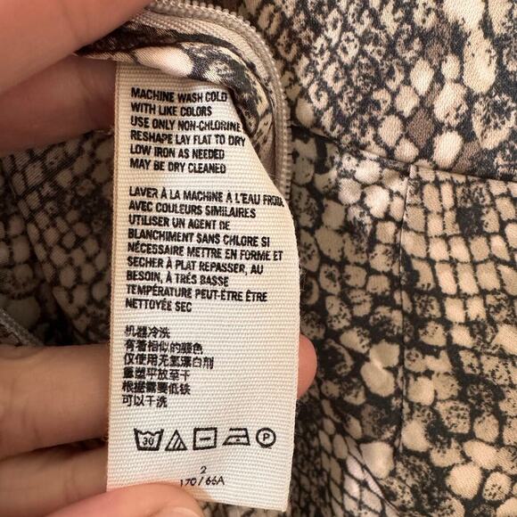 Free People Normani Bias High Waist Snake Print Midi Slip Skirt Size 2 - Picture 8 of 9